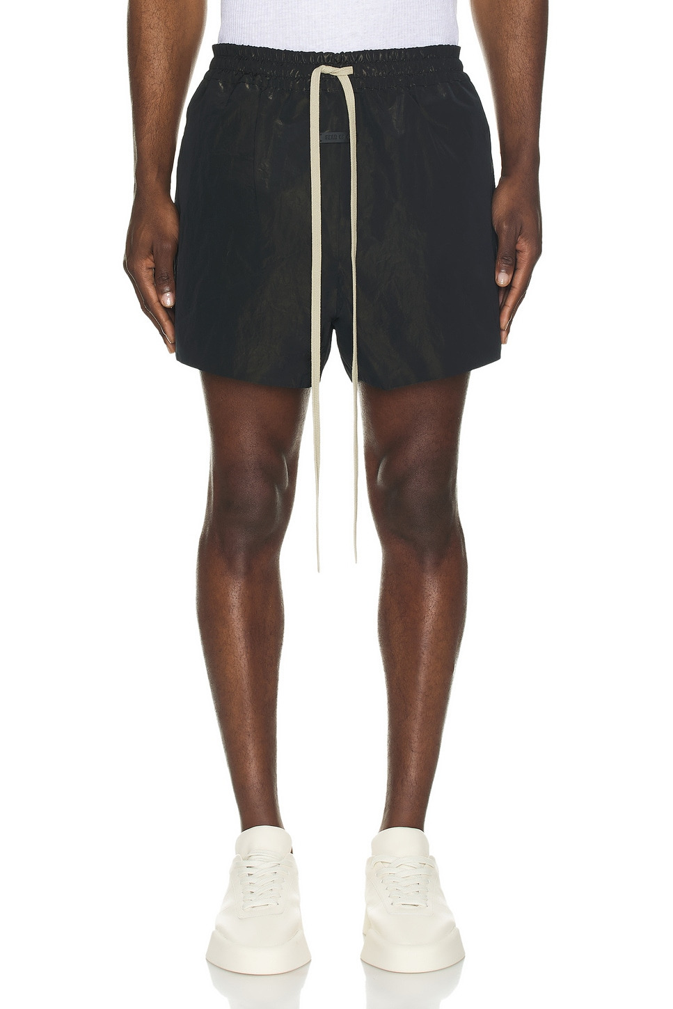 Wrinkled Polyester Running Short - 5