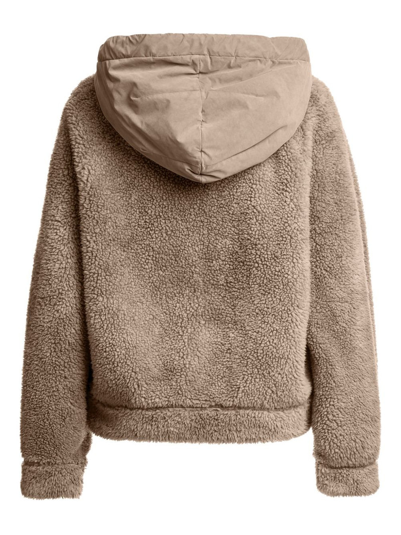 PARAJUMPERS fleece-texture hooded jacket outlook