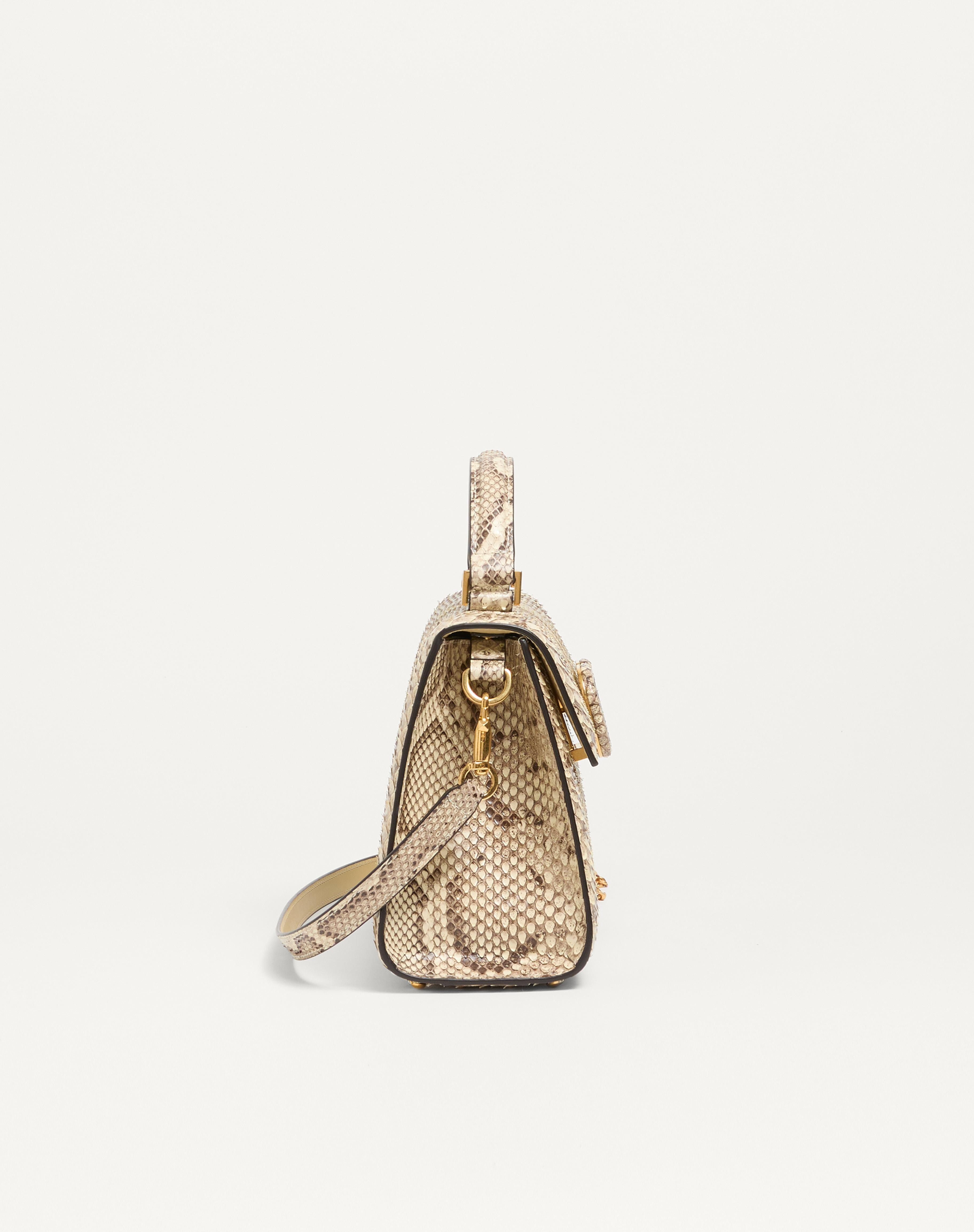 VALENTINO GARAVANI VSLING SMALL PYTHON HANDBAG - 4