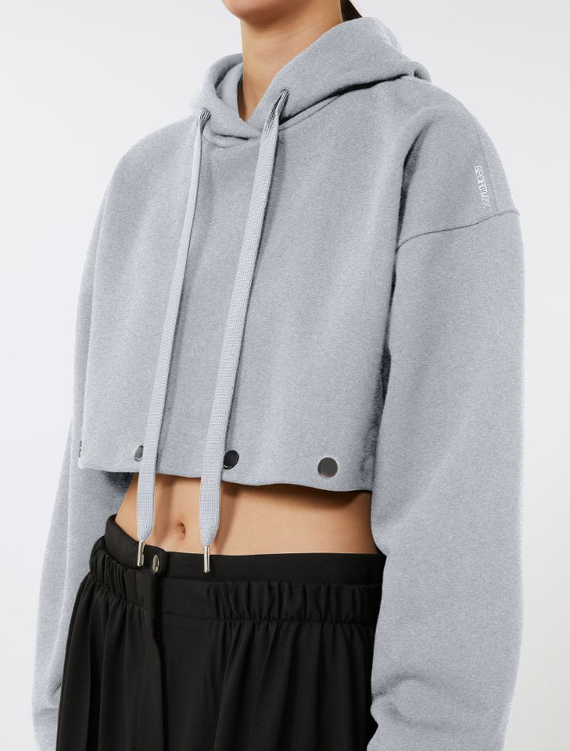 Sweatshirt with detachable hem detail - medium grey 5