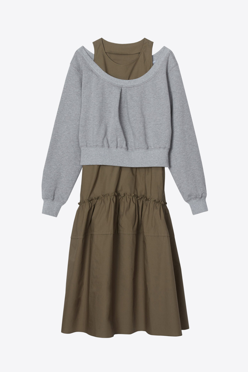 Layered Tank Combo Dress - 1