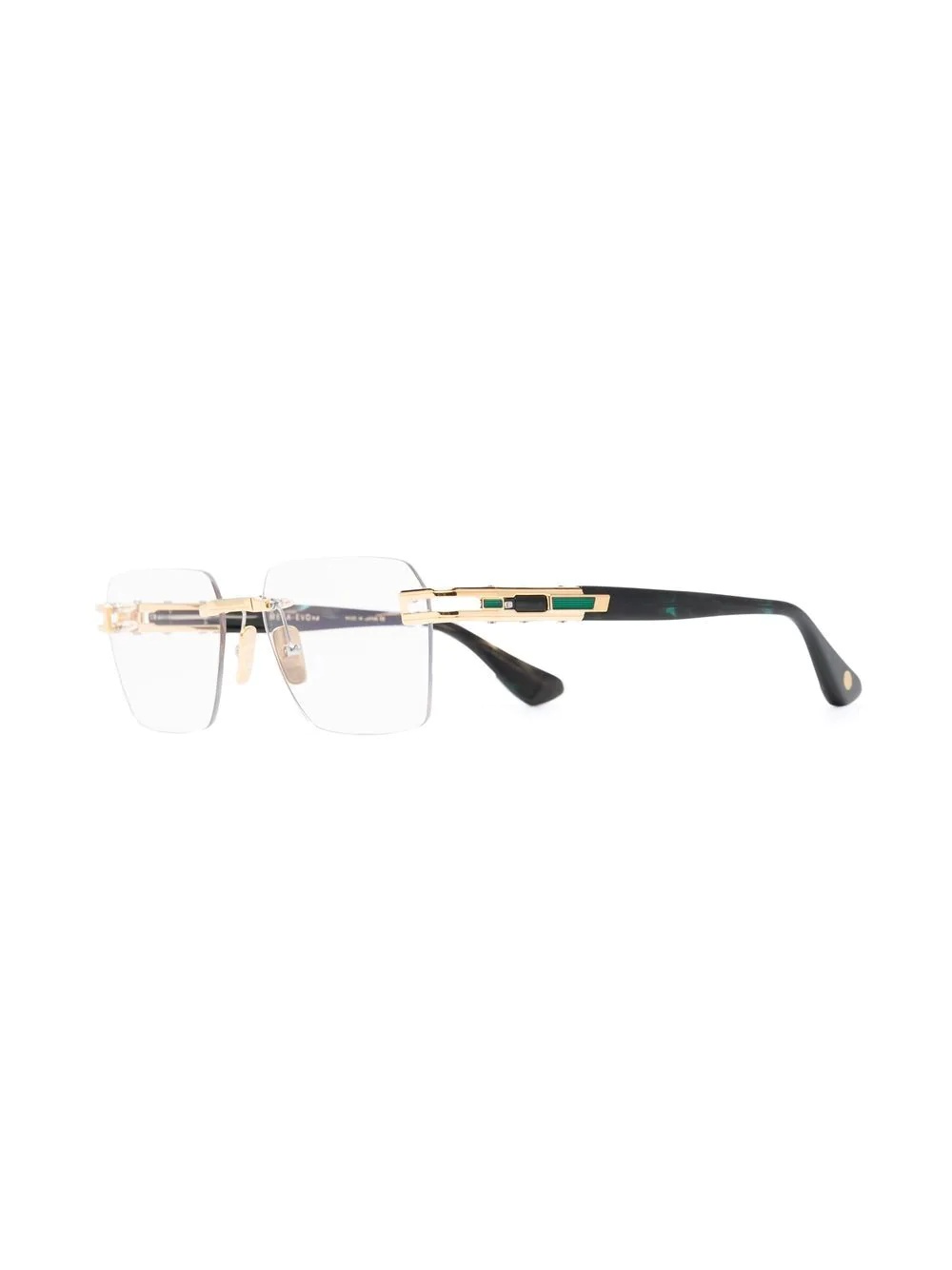 logo square-frame glasses - 2