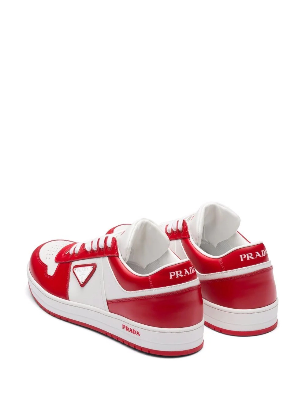 triangle logo-patch low-top sneakers - 3