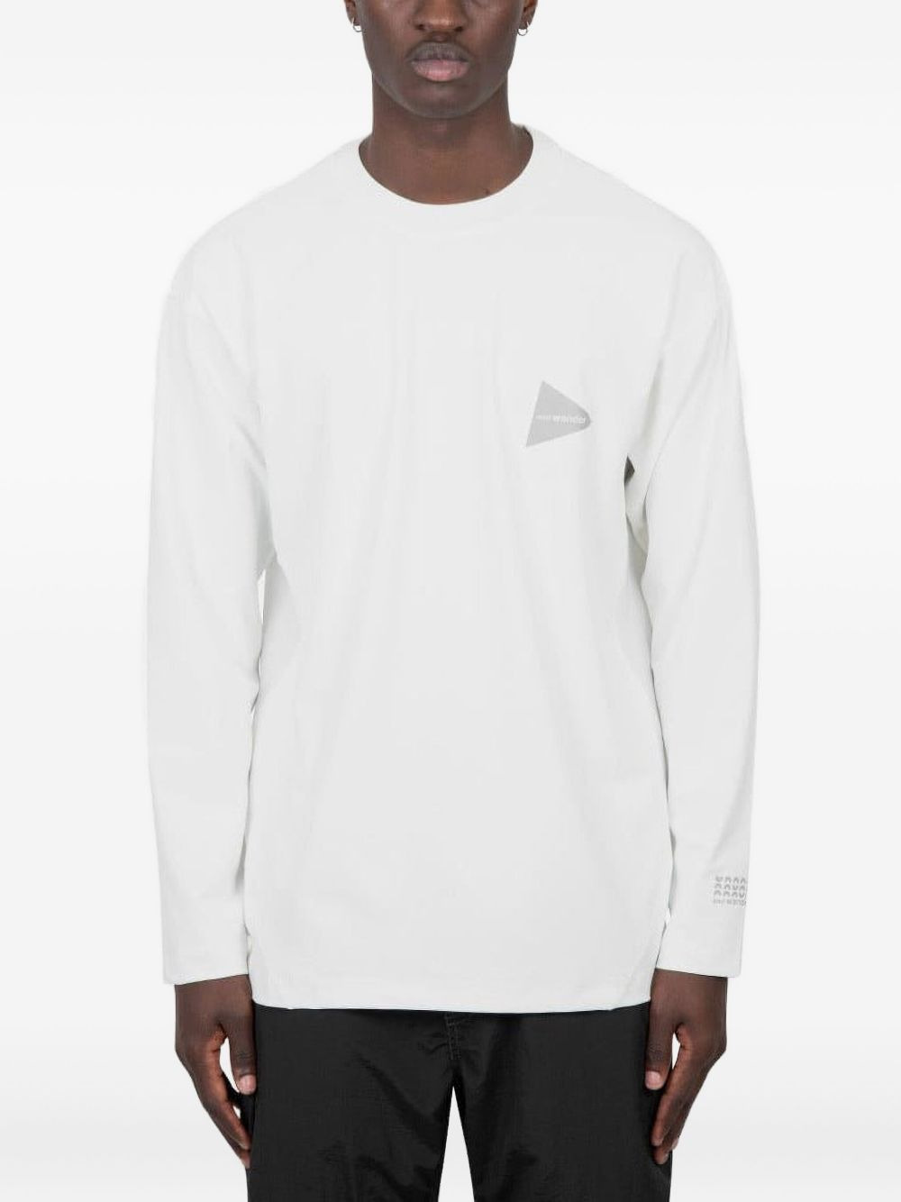 logo-triangle long-sleeve T-shirt - 1