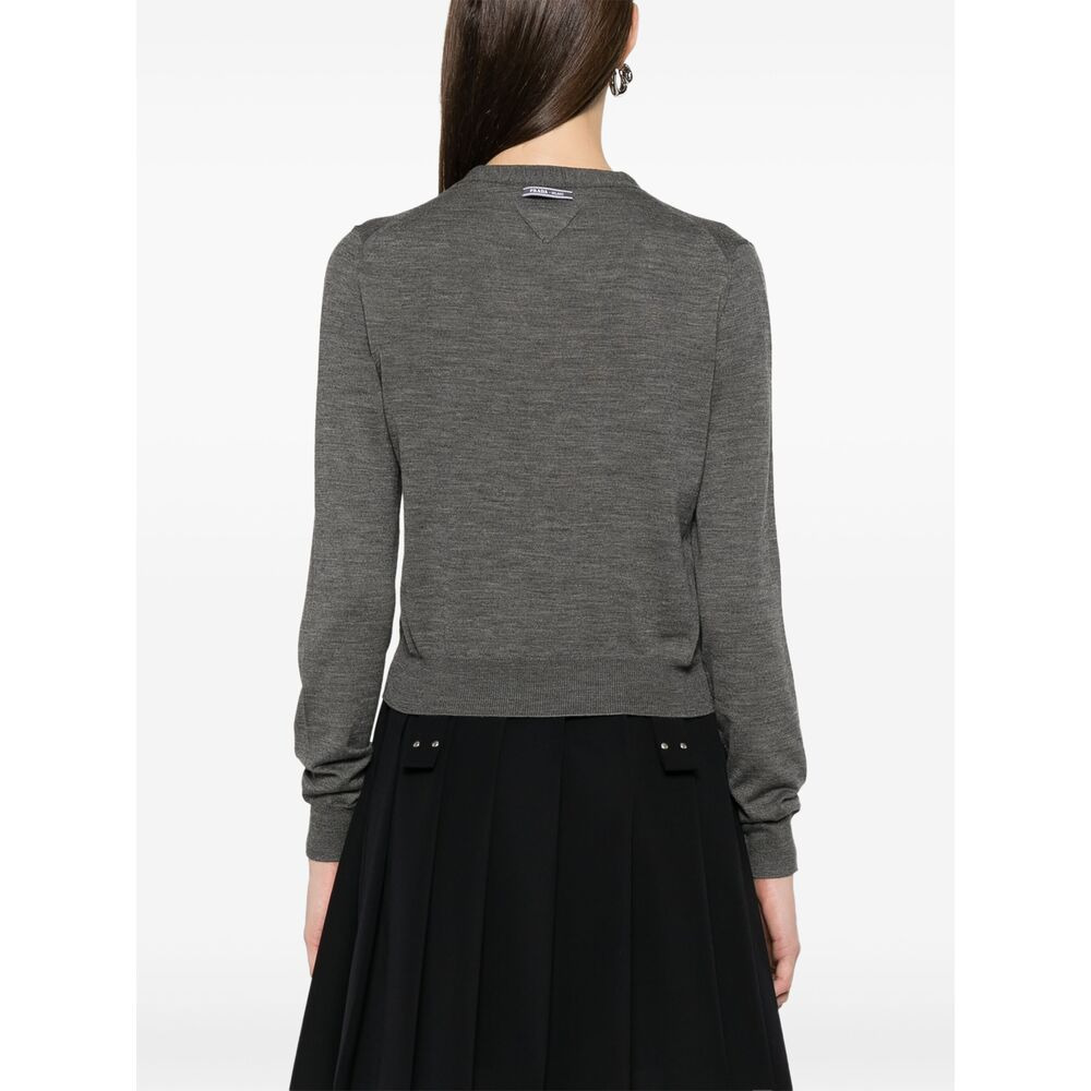 Prada Grey Knitwear - Cardigans Women - 5