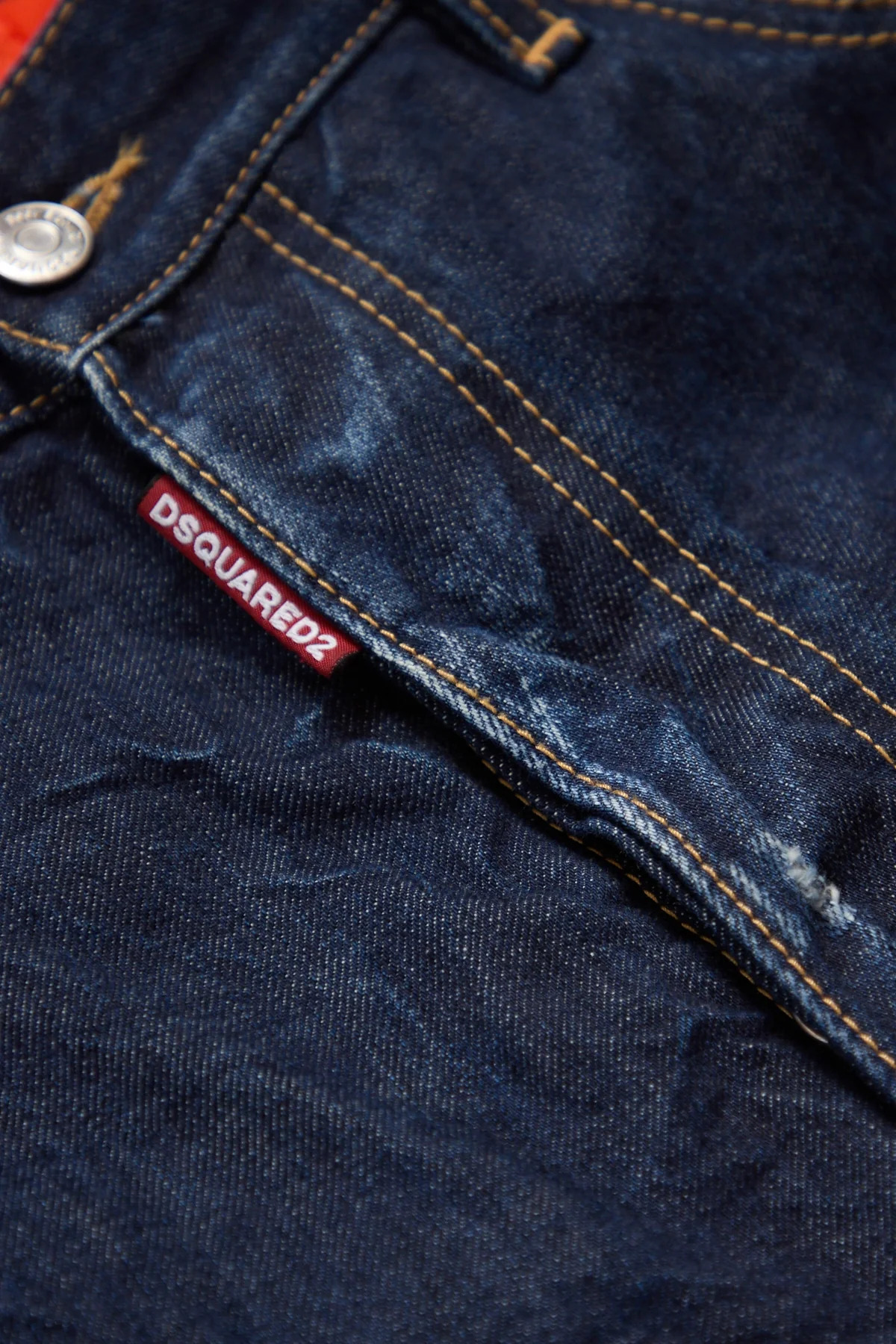 Dsquared2 Dark Indigo Aviator Wash Loose Jeans - 4