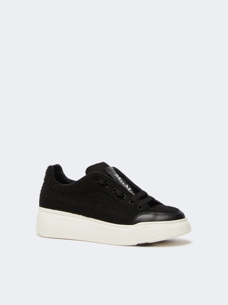Max Mara MAXIWK Water-repellent camel sneakers - BLACK outlook