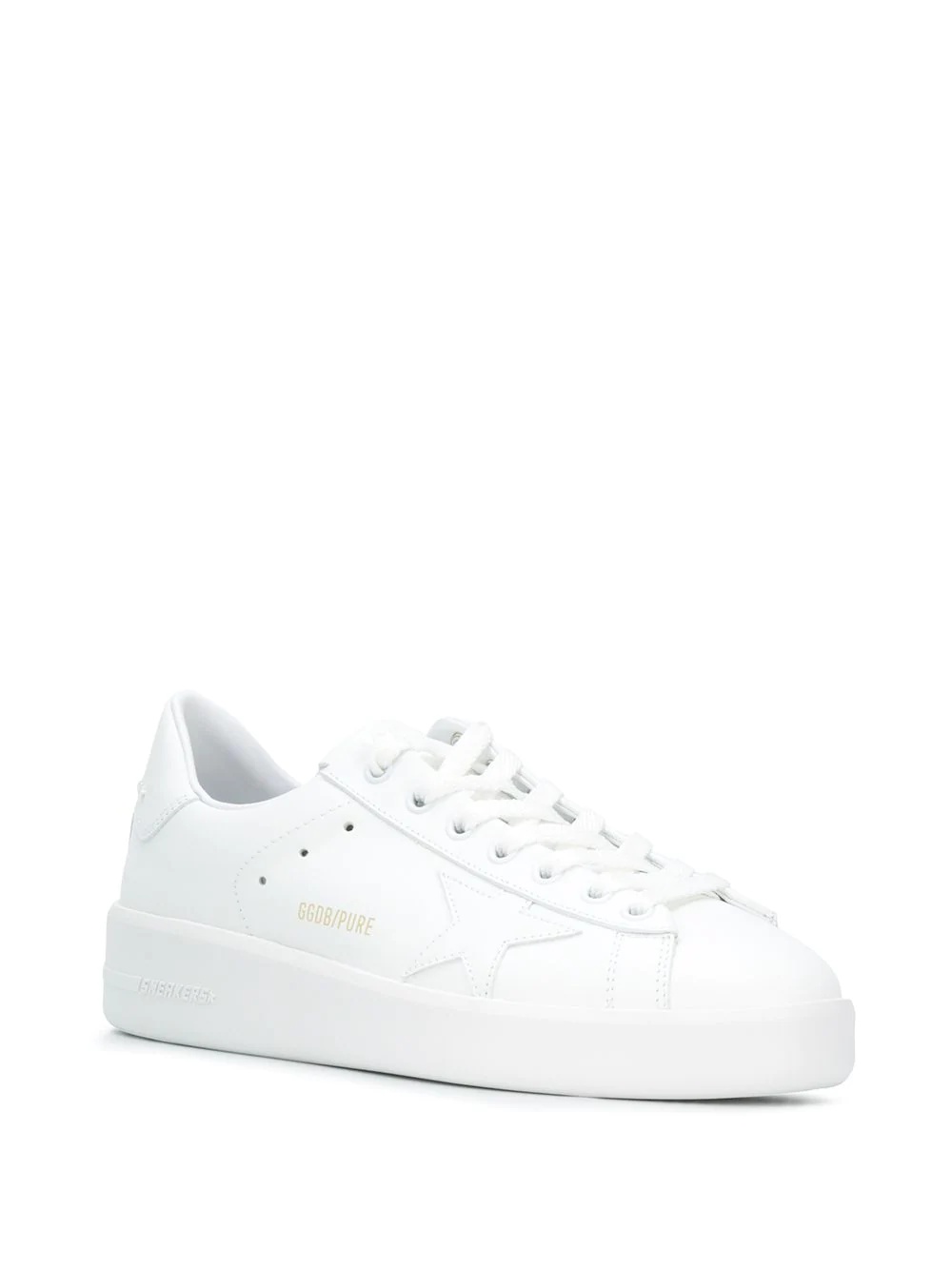 Pure leather low-top sneakers - 2