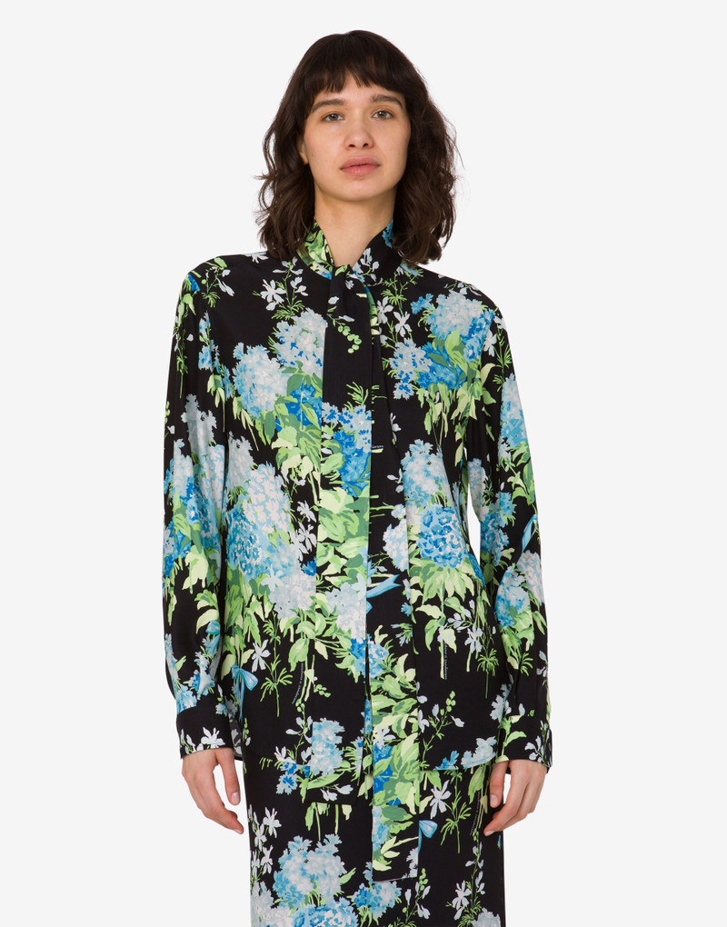 Moschino PRINTED SILK SATIN SHIRT outlook