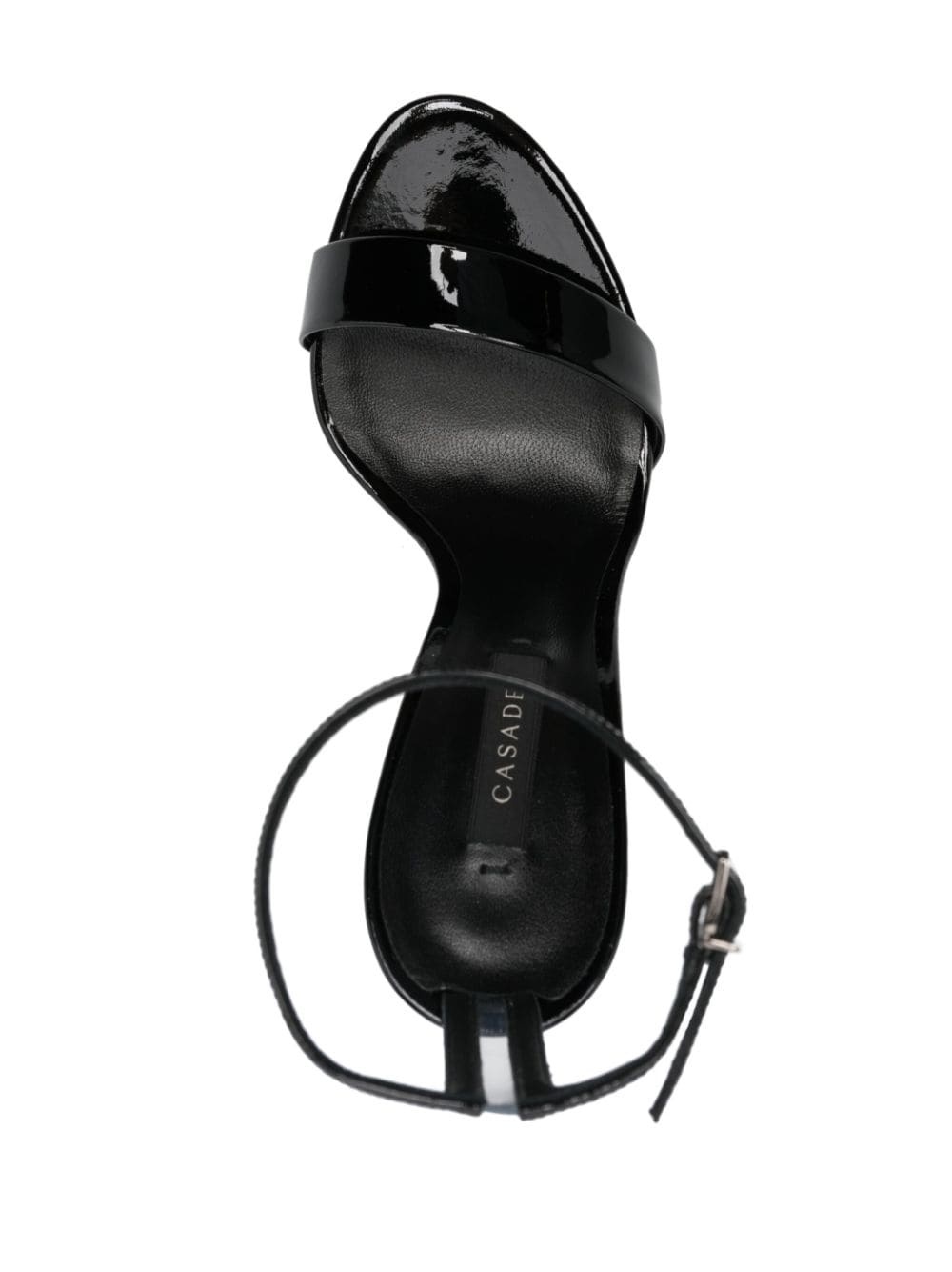 Blade 120mm patent-finish sandals - 4
