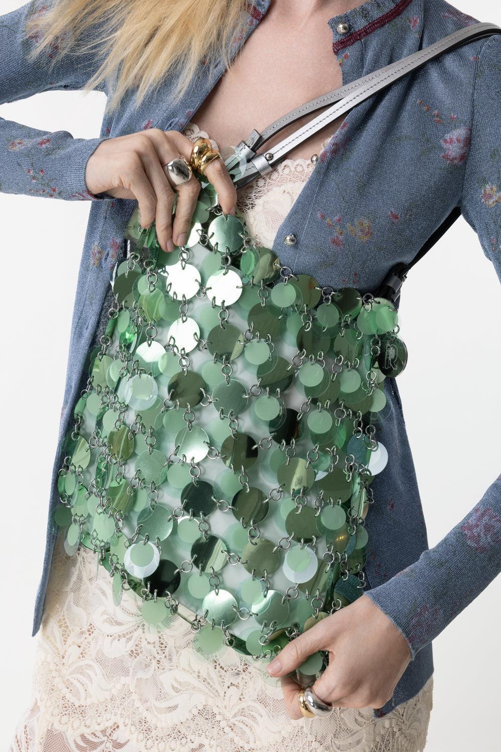 DISC SPARKLE SQUARE HANDBAG - 4