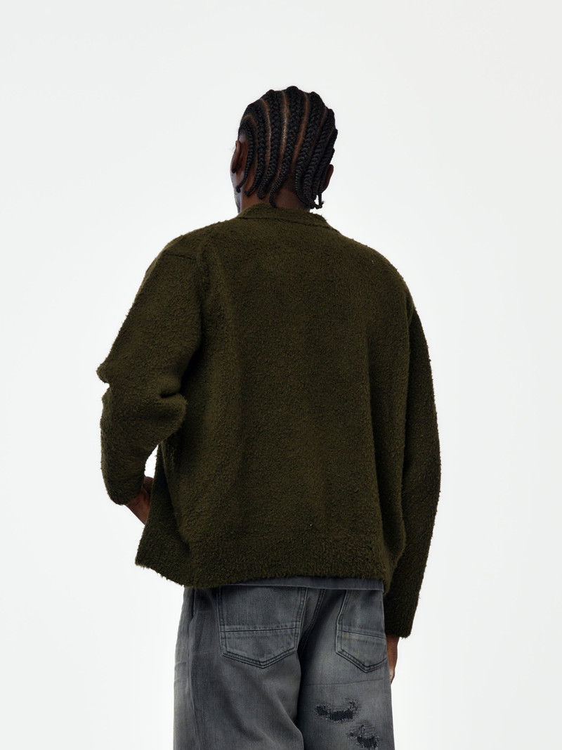 A.PRESSE CASHMERE MOLE YARN CARDIGAN (KHAKI) outlook