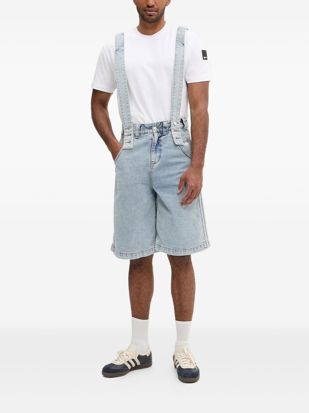 x Jeremy Scott denim dungarees - 2