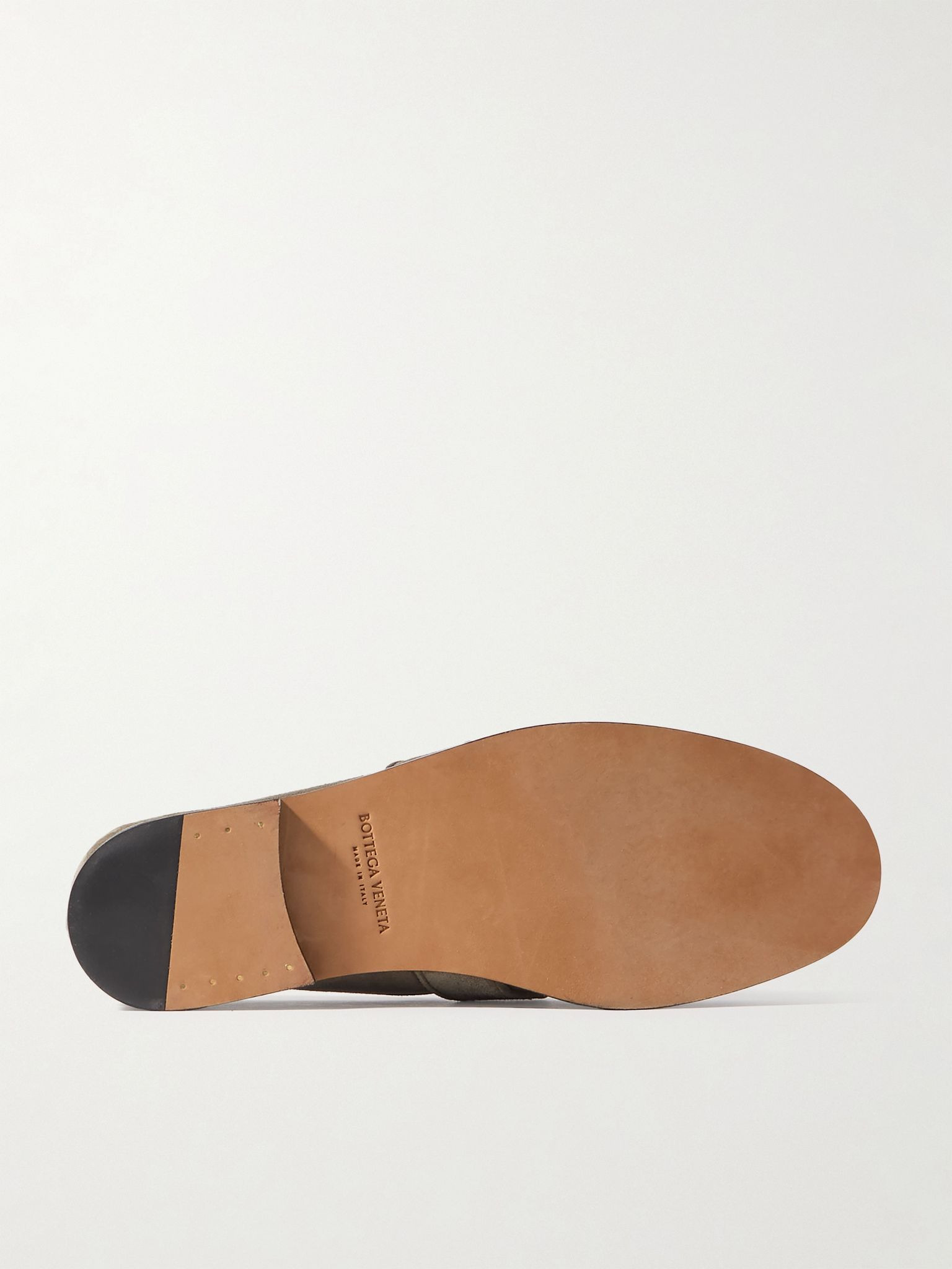 Astaire Knotted Suede Loafers Gray - 3