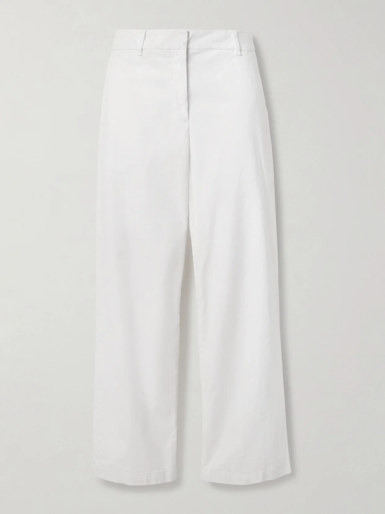 Nohan Brushed Cotton-blend Twill Wide-leg Pants - 1