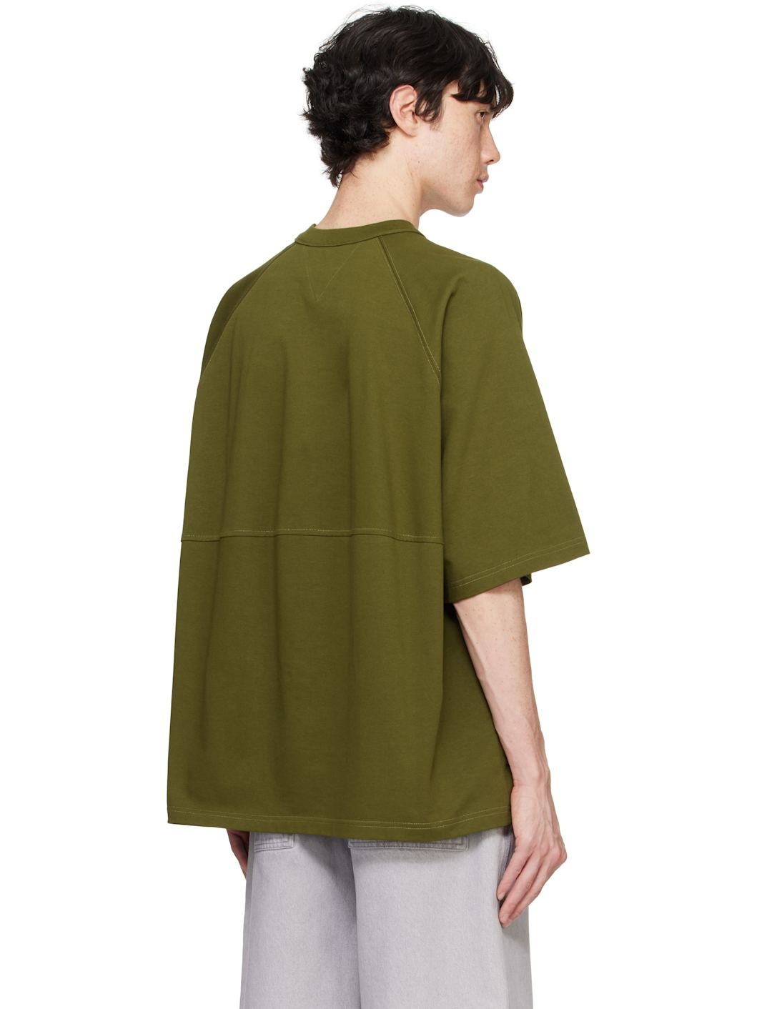 Khaki Pima Cotton Jersey T-shirt - 3