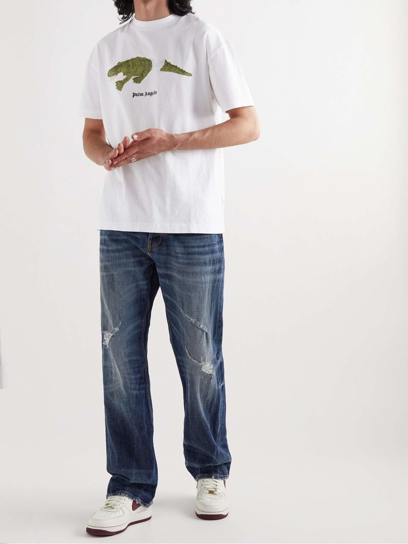 Palm Angels Logo-Print Cotton-Jersey T-Shirt outlook