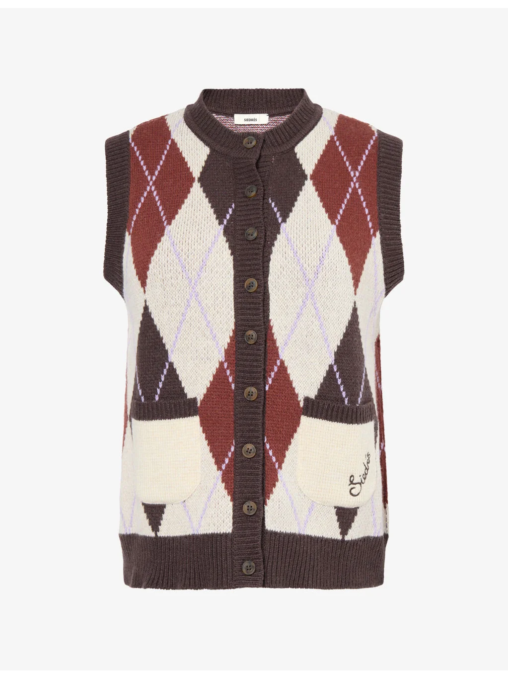 Carina Sleeveless Knitted Cardigan - 1