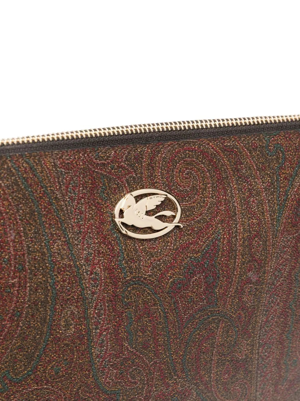 paisley-print clutch bag - 4