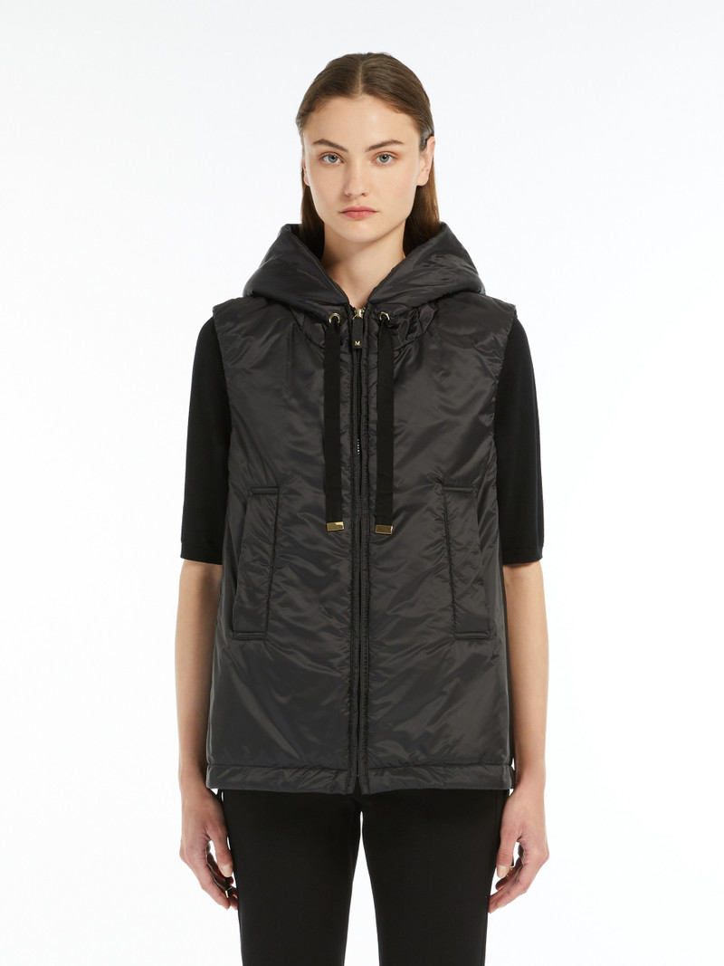 GREENGO Water-repellent canvas hooded gilet 3