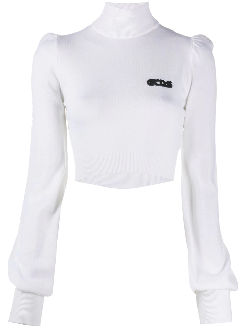 cropped roll-neck jumper - 1