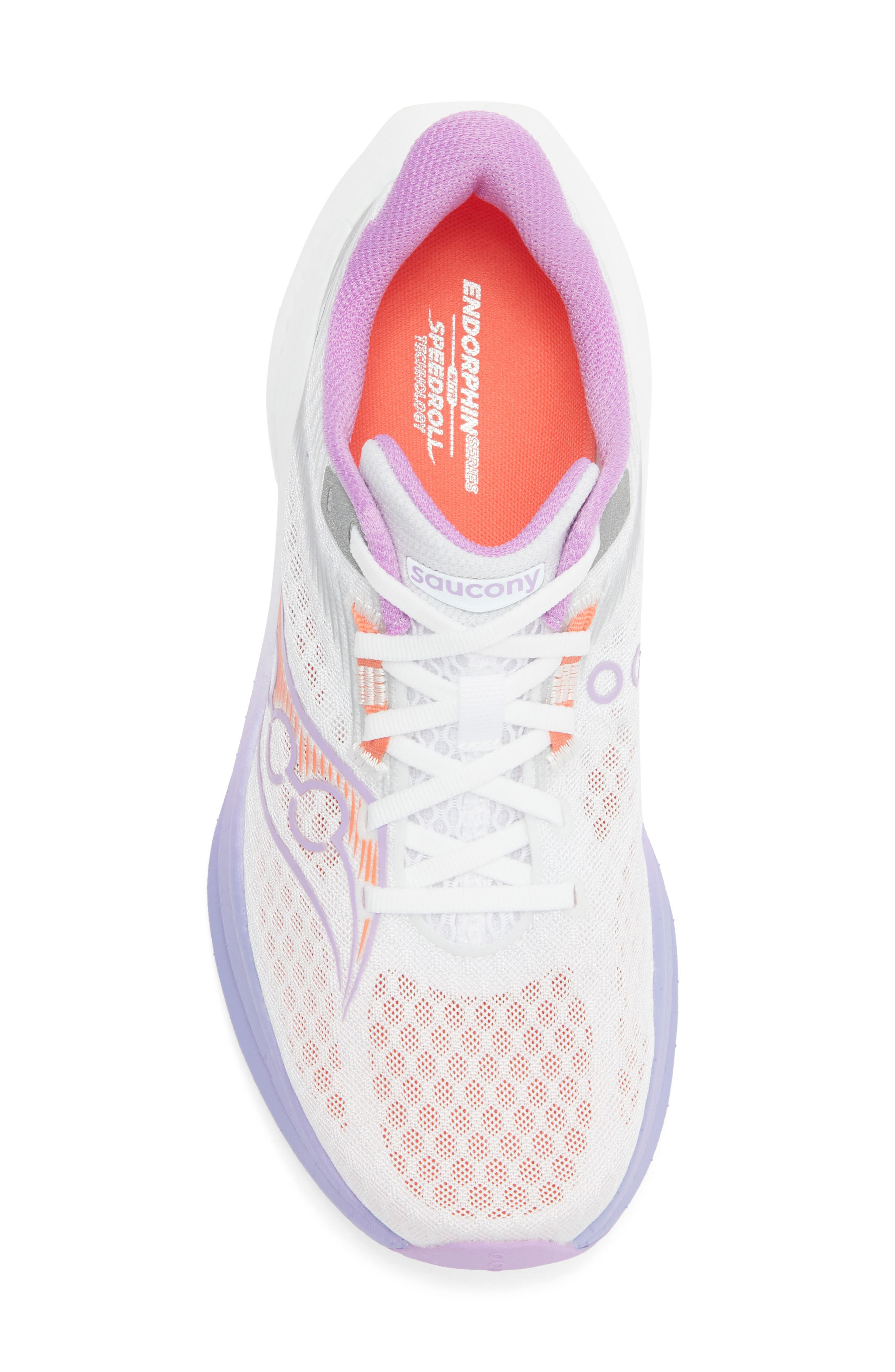Saucony Endorphin Speed 5 Running Shoe in White/Crocus at Nordstrom - 5