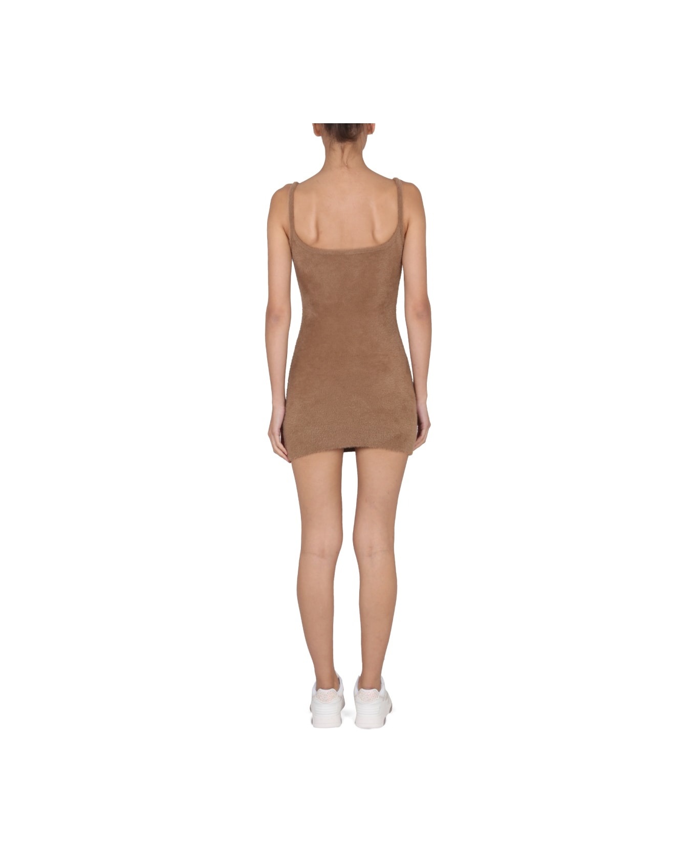 Fuzzy Dress With Logo - 3
