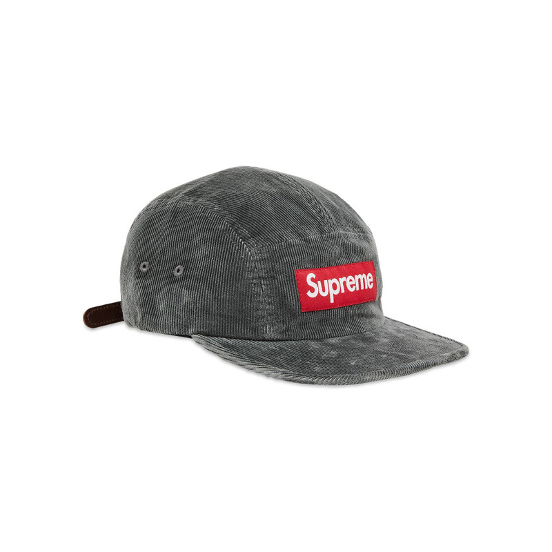 Supreme Supreme Corduroy Camp Cap 'Grey' outlook