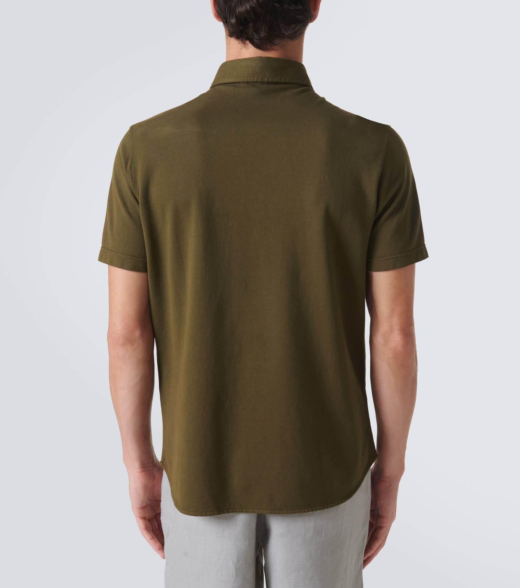 Cotton piqué polo shirt - 4