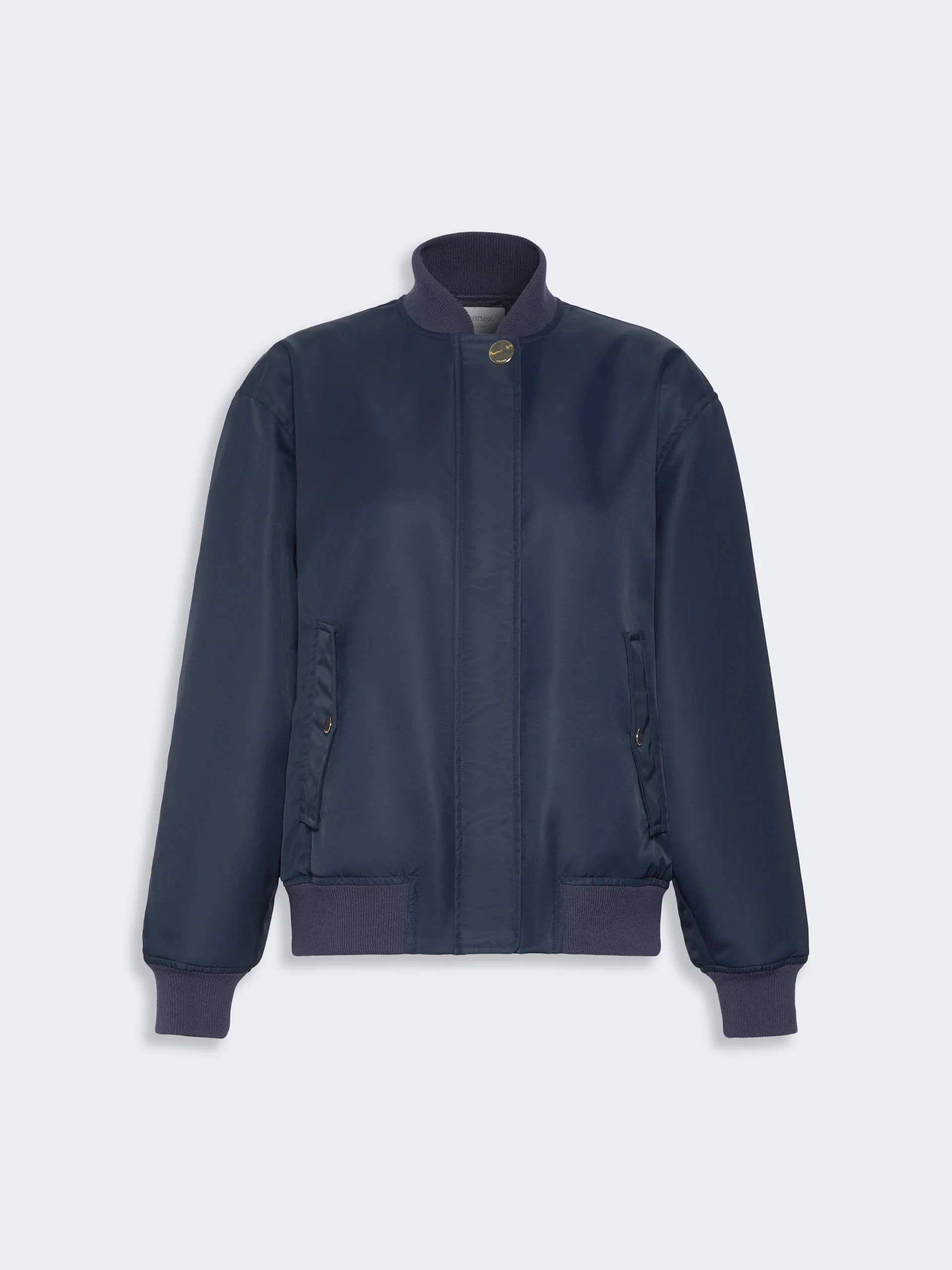 ANGELO Oversized water-repellent fabric bomber jacket - MIDNIGHTBLUE - 1