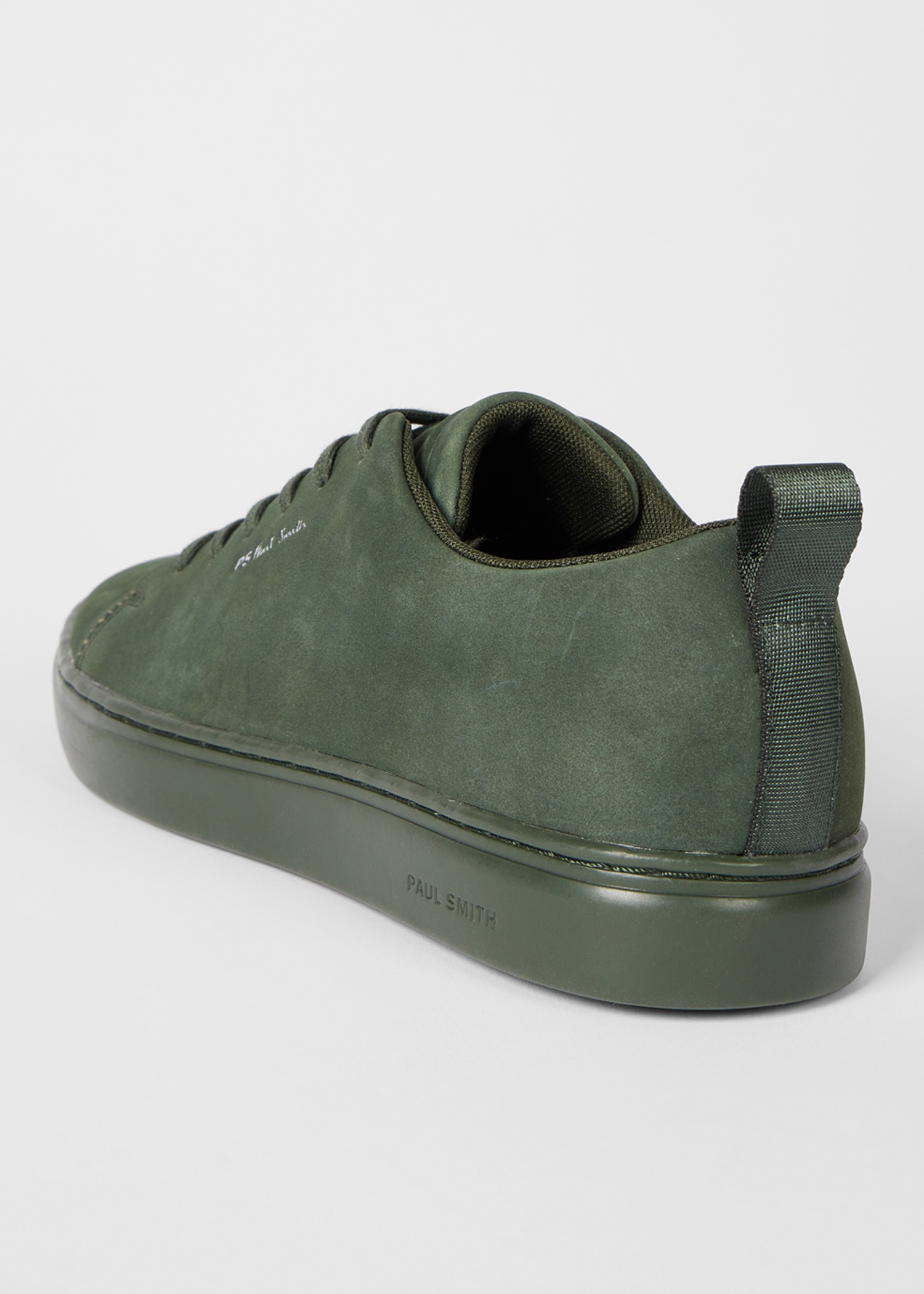 Dark Green Nubuck 'Lee' Trainers - 4