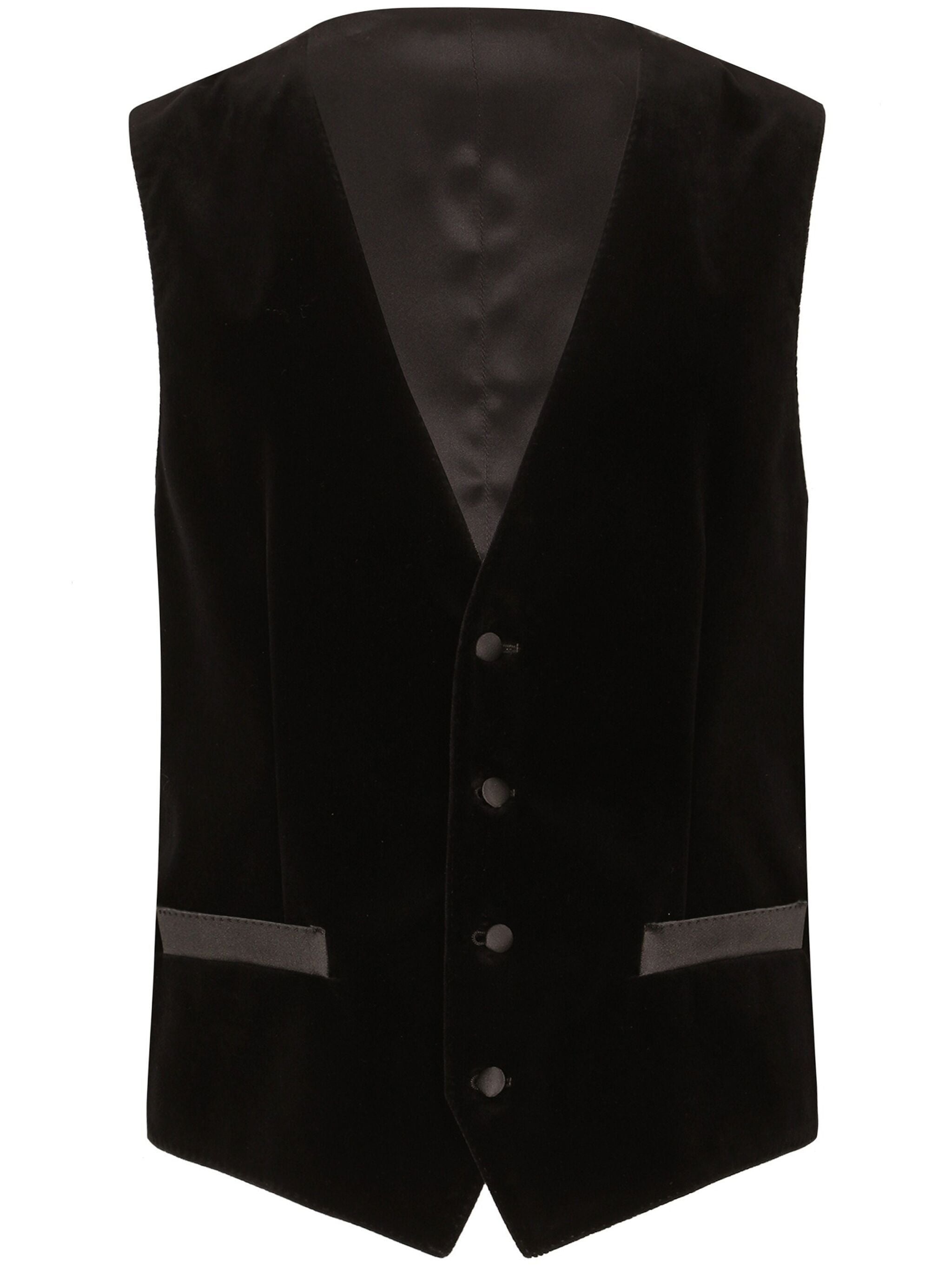 BUTTONED SLEEVELESS JACKET - 1