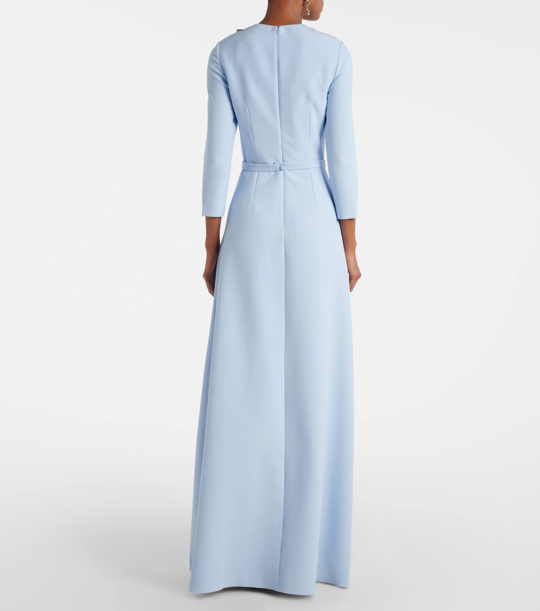 Embellished crêpe gown - 3