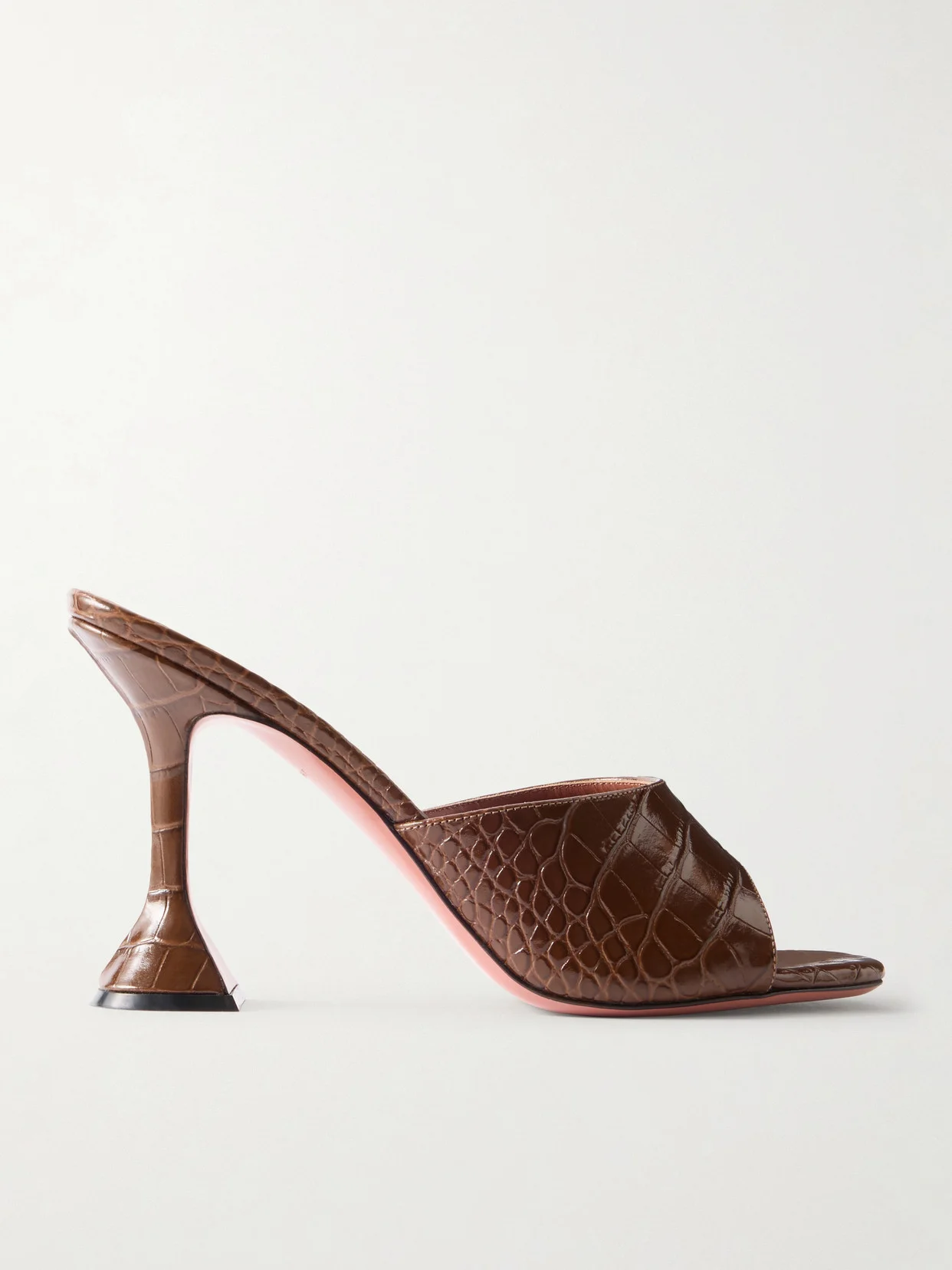 Lupita Croc-effect Leather Mules - 1