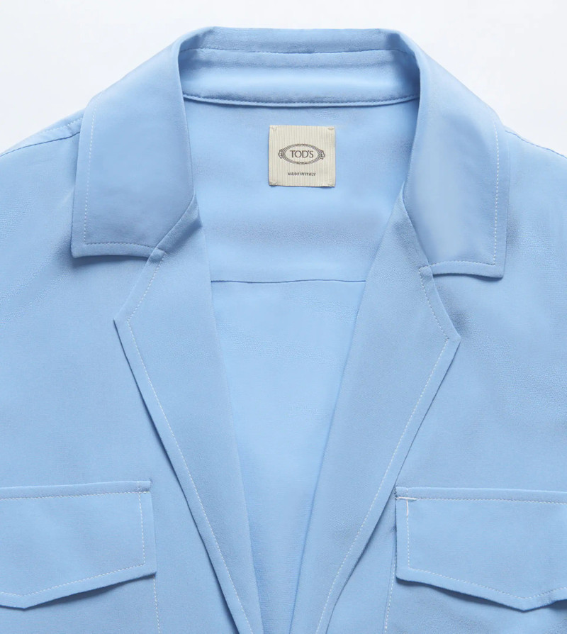 Tod's SHIRT IN SILK - LIGHT BLUE outlook