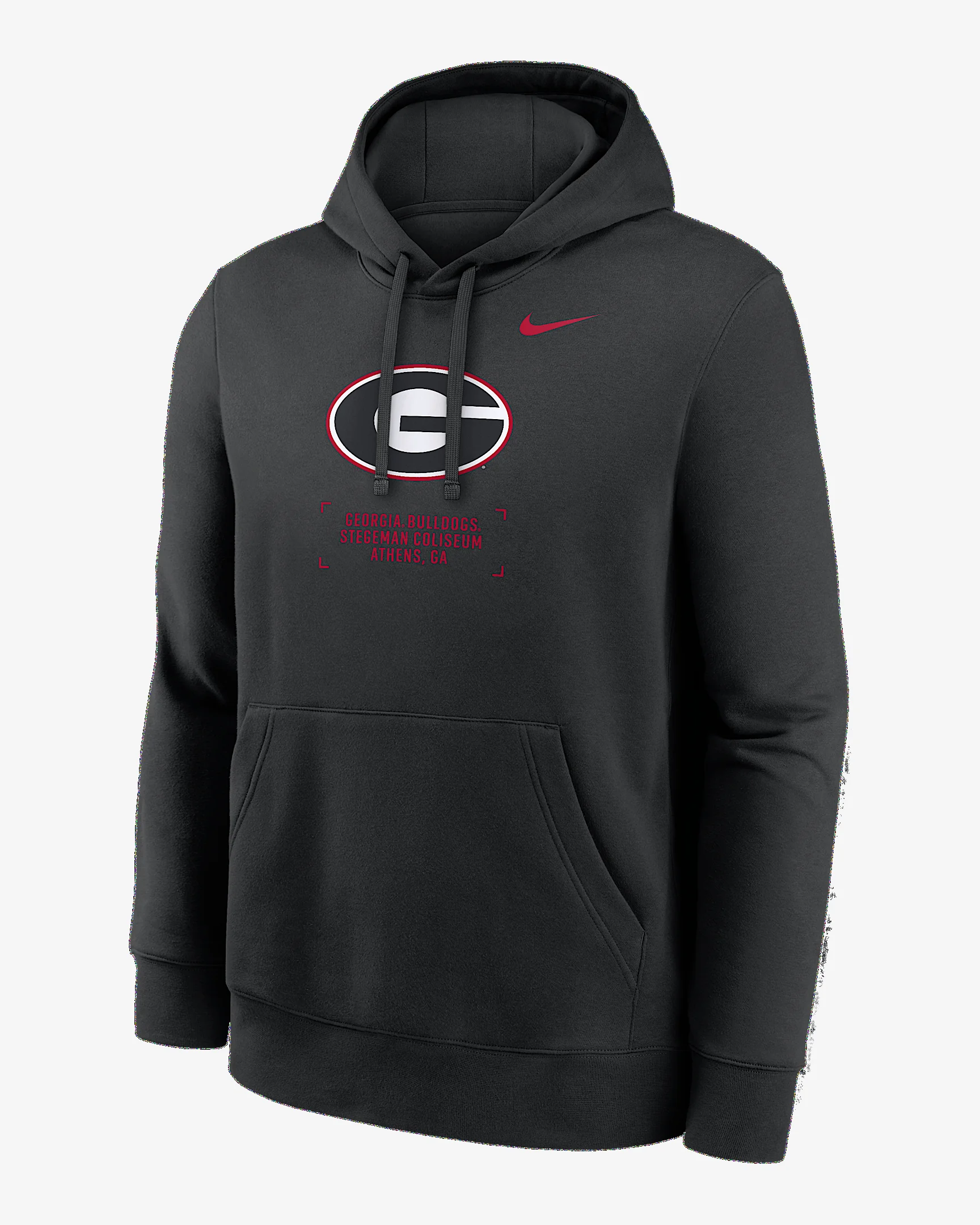 Georgia Club Basketball 2-Hit Men's Nike College Pullover Hoodie - 1