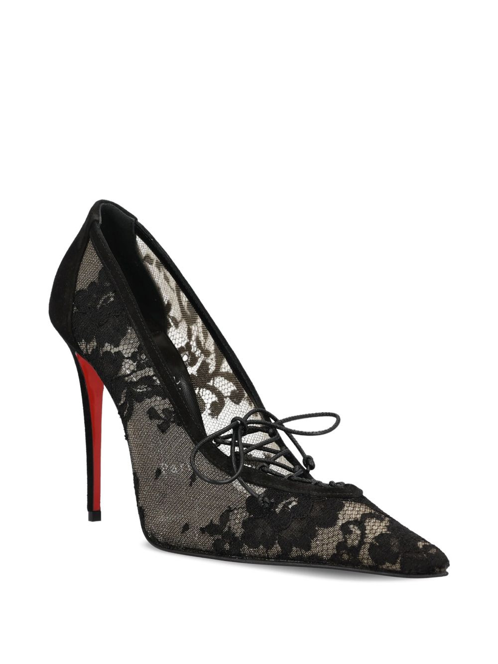 100mm leather heeled pumps - 2