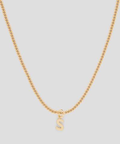 MSGM Brass letter S charm outlook