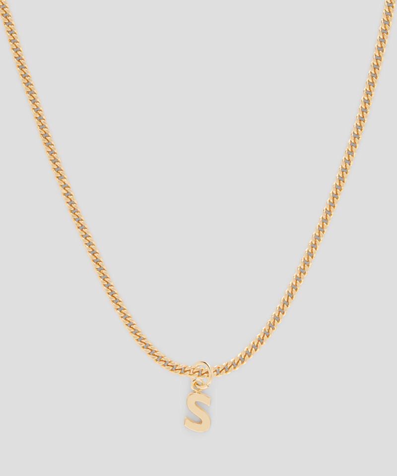 MSGM Brass letter S charm outlook