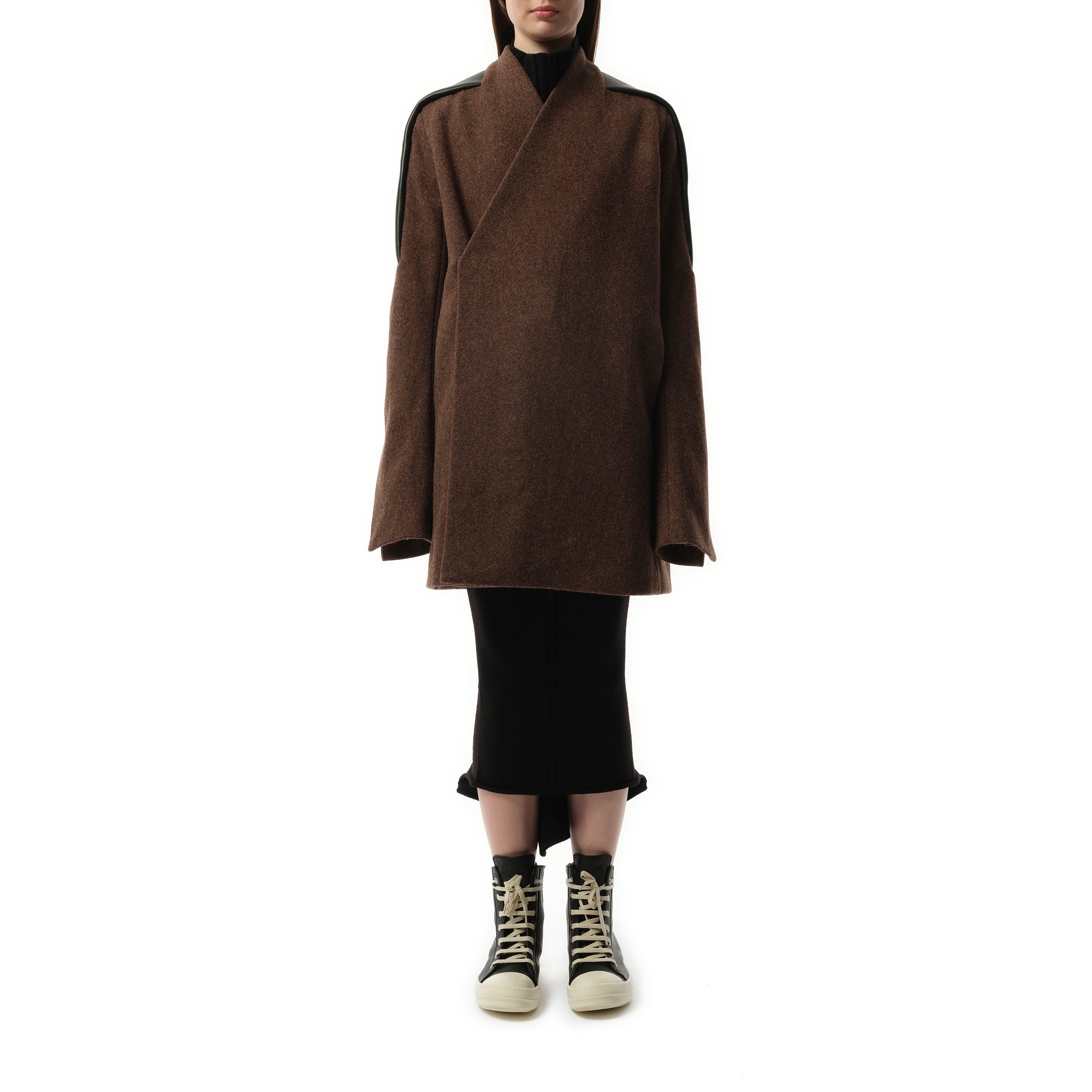 Officer Jacket in Brown/Black/Thulian - 5