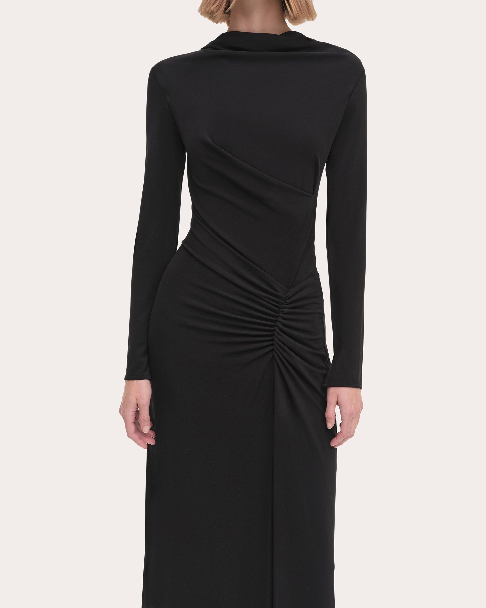 Ferrera Draped Jersey Midi Dress - 4