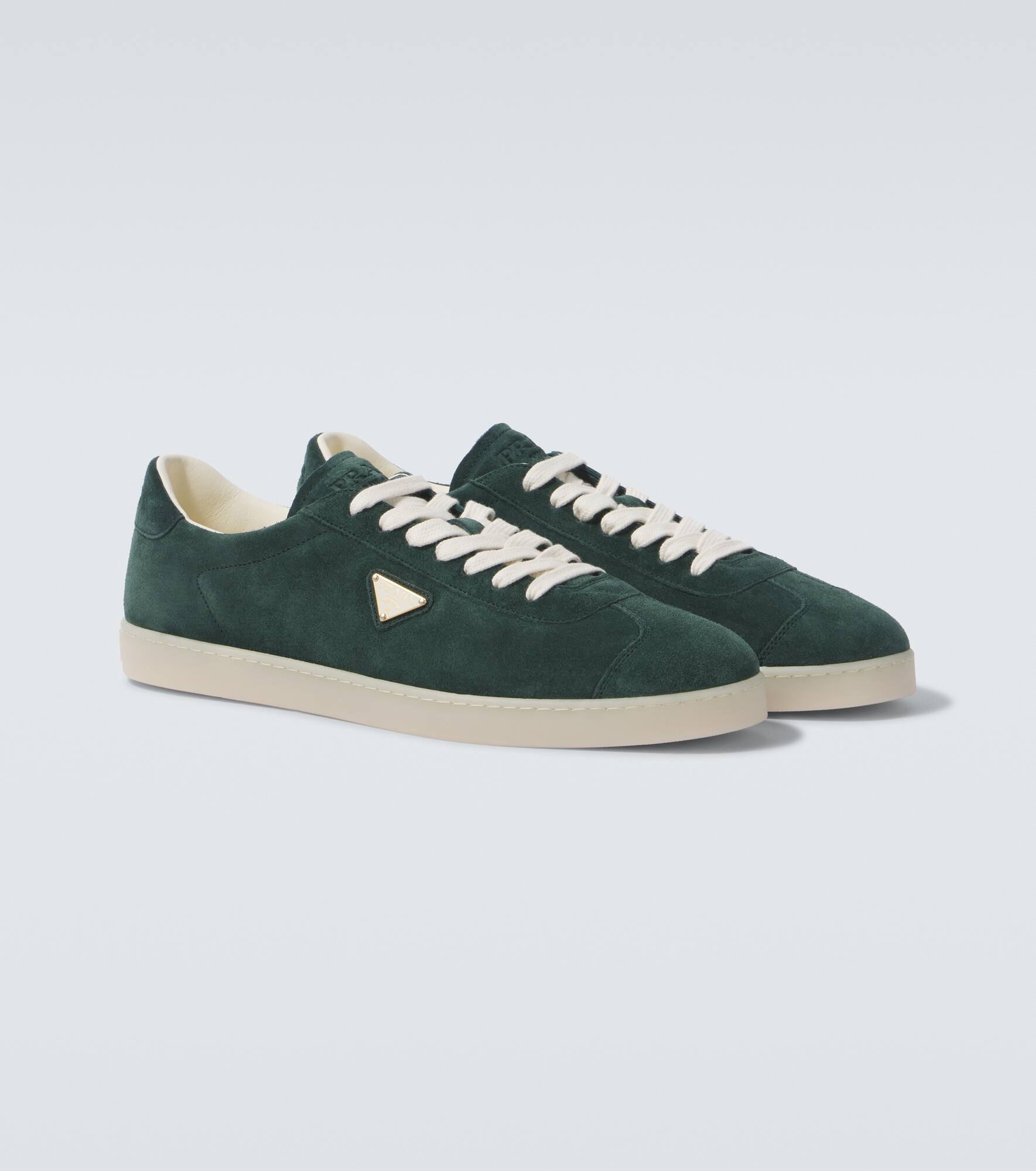 Lane logo suede sneakers - 5