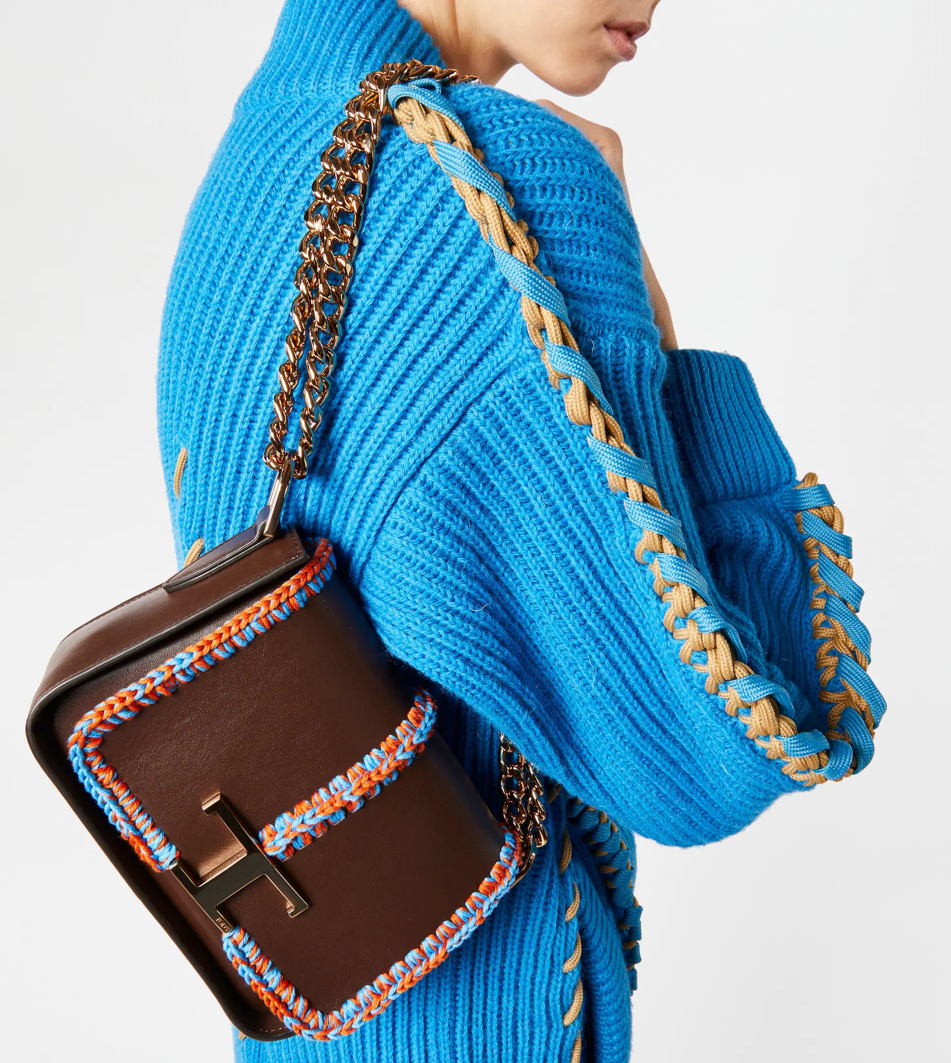TIMELESS CROSSBODY BAG IN LEATHER MINI - BROWN - 2