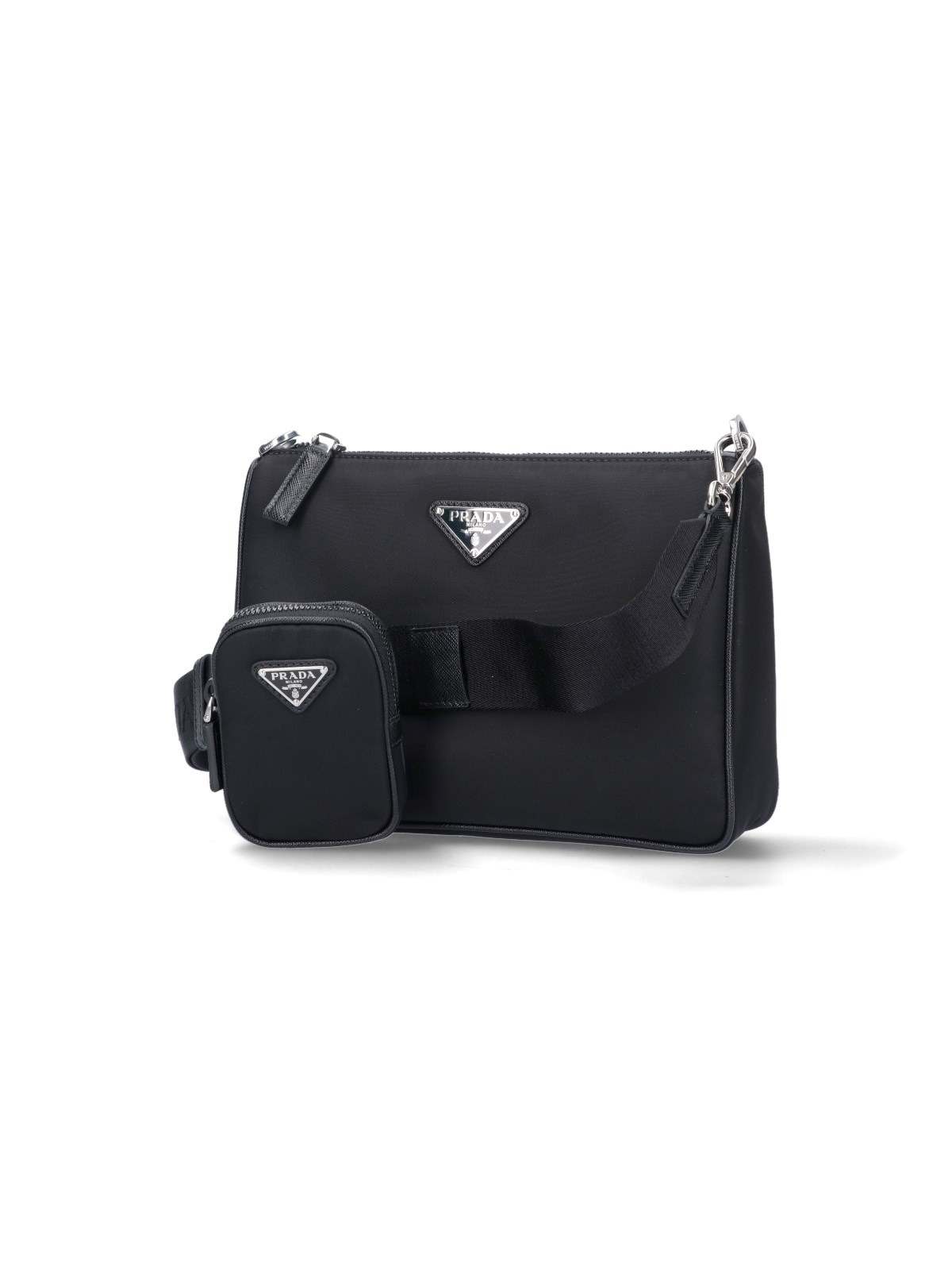 RE-NYLON AND SAFFIANO SHOULDER BAG - 2