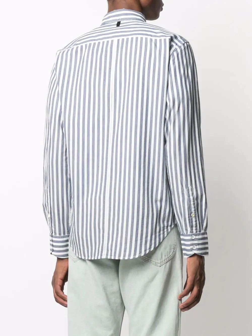 stripe-print cotton shirt - 4