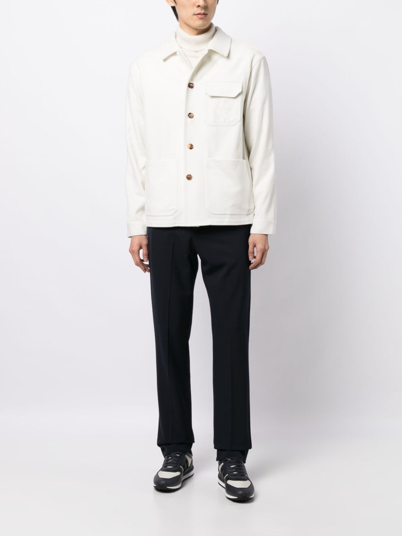 LARDINI buttoned cotton shirt jacket outlook