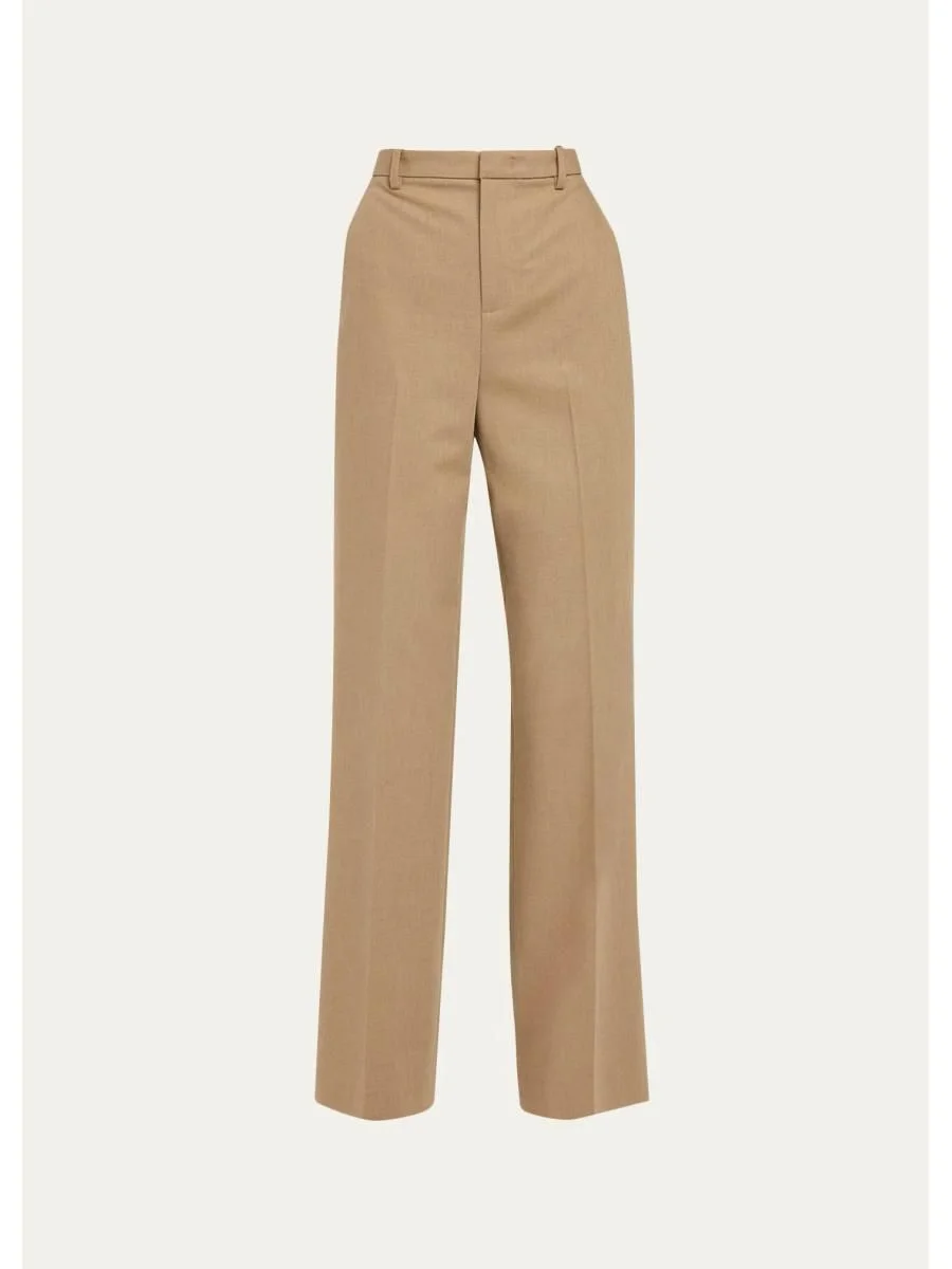 Elsa High-Rise Straight-Leg Trousers - 1