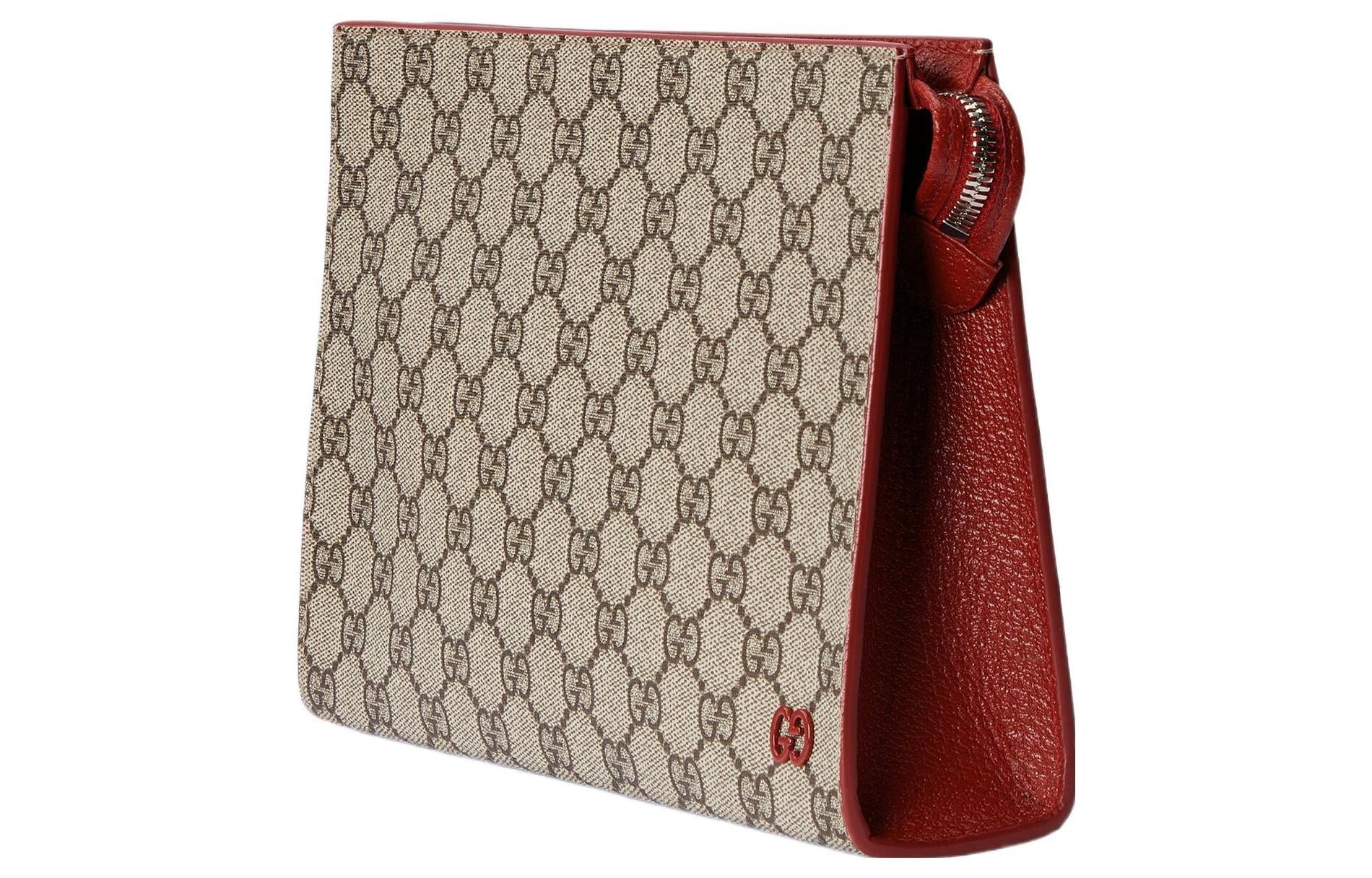 Gucci Pouch With GG Detail 'Beige Ebony Supreme' 768255-FACQC-9752 - 2