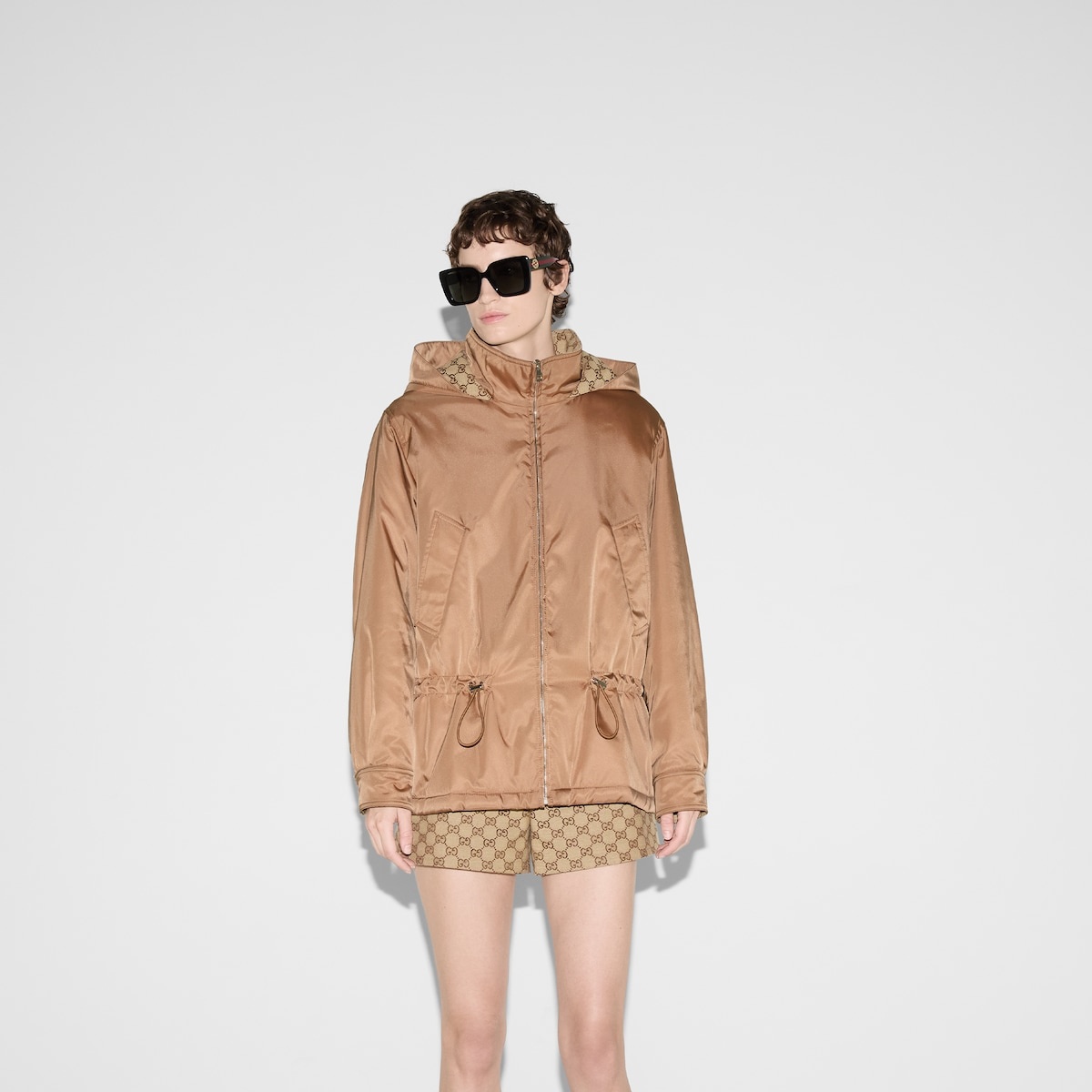 Gabardine fine nylon bomber jacket - 3