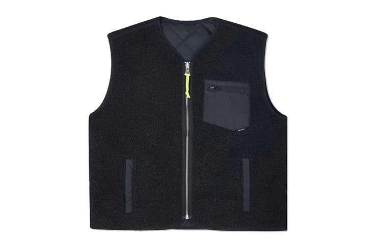 (WMNS) Converse Sherpa Reversible Vest 'Black' 10020286A02 - 3
